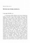 Sintesi di storia romana Cover Page