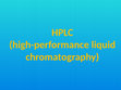 HPLC Cover Page