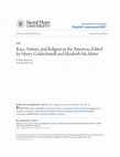 Race, nation, and religion in the Americas . Edited by Henry Goldschmidt and Elizabeth McAlister. Pp. xiii+338 incl. 6 ills Cover Page