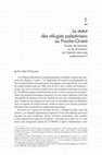 Research paper thumbnail of Le statut des réfugiés palestiniens au Proche-Orient Facteur de maintien ou de dissolution de l’identité nationale palestinienne ?