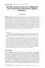 Research paper thumbnail of Anti‐War Initiatives and the Un‐Making of Civic Identities in the Former Yugoslav Republics