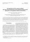 Research paper thumbnail of The dependence between clinical condition and value of the maximum force in the quadriceps femoris muscle during MVC test in patients with knee osteoarthritis