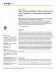 Research paper thumbnail of Static Postural Stability in Women during and after Pregnancy: A Prospective Longitudinal Study