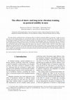 Research paper thumbnail of The effect of short- and long-term vibration training on postural stability in men