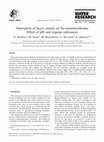 Research paper thumbnail of Adsorption of heavy metals on Na-montmorillonite. Effect of pH and organic substances