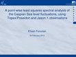 Research paper thumbnail of A point-wise least squares spectral analysis (LSSA) of the Caspian Sea level fluctuations, using Topex/Poseidon and Jason-1 observations