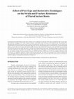 Effect of post type and restorative techniques on the strain and fracture resistance of flared incisor roots Cover Page