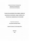 Research paper thumbnail of Tesis doctoral. Economizacion de los Objetos: formación por competencias en la universidad. Análisis de las prácticas de valorización, magia y medición.