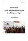 Climate change mitigation, the COP 21 and Indigenous Rights Cover Page