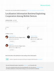 Localization Information Retrieval Exploiting Cooperation Among Mobile Devices Cover Page