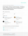 Research paper thumbnail of Dual origins of dairy cattle farming--evidence from a comprehensive survey of European Y-chromosomal variation