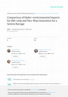 Research paper thumbnail of Comparison of Hydro-environmental Impacts for Ebb-only and Two-way Generation for the Severn Barrage