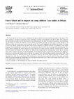 Research paper thumbnail of Forest School and its impacts on young children: Case studies in Britain