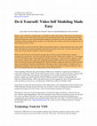 Research paper thumbnail of Do it Yourself: Video Self Modeling Made Easy