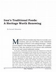 Wise Traditions- Iran’s Traditional Foods:A Heritage Worth Renewing Cover Page