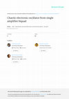 Research paper thumbnail of Chaotic electronic oscillator from single amplifier biquad