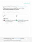 Research paper thumbnail of Experiments on vertical basement fault reactivation below volcanoes