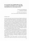 Research paper thumbnail of Los efectos territoriales de la crisis económica en la región metropolitana de Barcelona