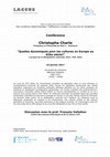 Research paper thumbnail of Conférence et journée d'étude 19 et 20 janvier 2017 : Des vocations désenchantées ? Réflexions croisées sur les arts et l'académie