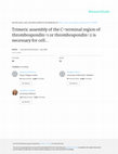 Research paper thumbnail of Anilkumar N, Annis DS, Mosher DF, Adams JCTrimeric assembly of the C-terminal region of thrombospondin-1 or thrombospondin-2 is necessary for cell spreading and fascin spike organisation. J Cell Sci 115: 2357-2366