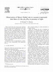 Research paper thumbnail of Observation of Meyer–Neldel rule in vacuum evaporated thin films of a-Se 75In 21Pb 4 in presence of light