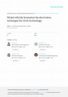 Research paper thumbnail of Nickel silicide formation by electroless technique for ULSI technology