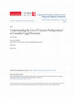 Understanding the Use of 'Genetic Predisposition' in Canadian Legal Decisions Cover Page