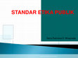 STANDAR ETIKA PUBLIK Cover Page