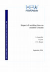 Impact of Working Time on Children’s Health Cover Page