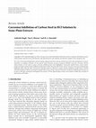 Corrosion Inhibition of Carbon Steel in HCl Solution by Some Plant Extracts Cover Page