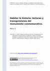 Habitar la historia: lecturas y transgresiones del monumento conmemorativo Cover Page