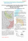 Research paper thumbnail of Review Paper on Analytical Study of Active Power Filters, Harmonic Disturbance and their Application for Power Quality Improvement