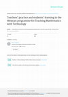 Research paper thumbnail of Trigueros, M. & Sacristán, A.I. (2008). Teachers' practice and students' learning in the Mexican programme for Teaching Mathematics with Technology