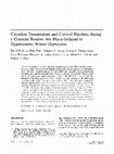 Circadian temperature and cortisol rhythms during a constant routine are phase-delayed in hypersomnic winter depression Cover Page