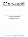 Research paper thumbnail of Corruption, Competition, and Contracts: A Model of Vote Buying