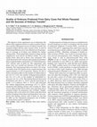 Research paper thumbnail of Quality of embryos produced from dairy cows fed whole flaxseed and the success of embryo transfer