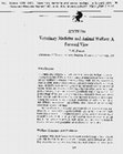 Research paper thumbnail of Veterinary medicine and animal welfare : a forward view.