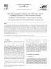 Research paper thumbnail of Life cycle assessment of energy from solid waste--part 2: landfilling compared to other treatment methods