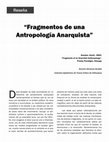 Research paper thumbnail of Reseña de libro Fragmentos de una antropología anarquista