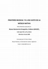 Research paper thumbnail of PIRATERÍA MUSICAL Y EL USO JUSTO DE LA MÚSICA NATIVA (Mesa Redonda, La Paz, Bolivia, 18 junio 2008)