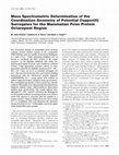 Mass spectrometric determination of the coordination geometry of potential copper (II) surrogates for the mammalian prion protein octarepeat region Cover Page