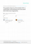 Research paper thumbnail of The graphite deposit at Borrowdale (UK): A catastrophic mineralizing event associated with ordovician magmatism