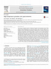 Research paper thumbnail of High-temperature granulites and supercontinents