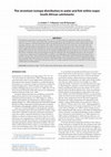 Research paper thumbnail of The strontium isotope distribution in water and sh within major South African catchments