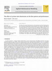 The effect of cyclone inlet dimensions on the flow pattern and performance Cover Page