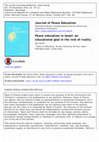 Research paper thumbnail of Peace education in Israel: An educational goal in the test of reality