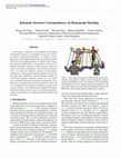 Research paper thumbnail of Kinematic Structure Correspondences via Hypergraph Matching