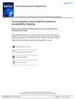 Research paper thumbnail of Fuzzy–frequency ratio model for avalanche susceptibility mapping