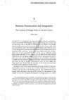 Research paper thumbnail of Hans Beck, Between Demarcation and Integration: The Context of Foreign Policy in Ancient Greece