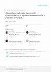 Research paper thumbnail of Classical and molecular cytogenetic characterization of Agonostomus monticola , a primitive species of Mugilidae (Mugiliformes)